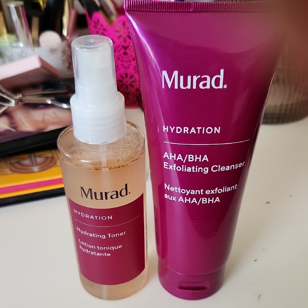Murad Purple and Cleanser & Exfoliant Skincare